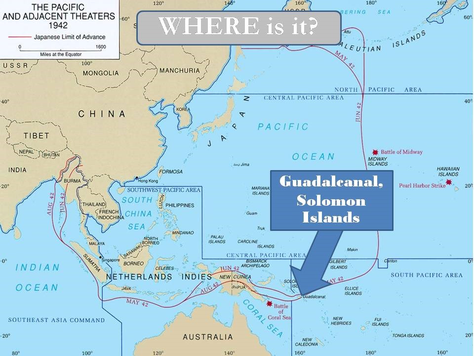 Guadalcanal Sea Battle Map